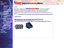 Tablet Screenshot of icom.com.mx